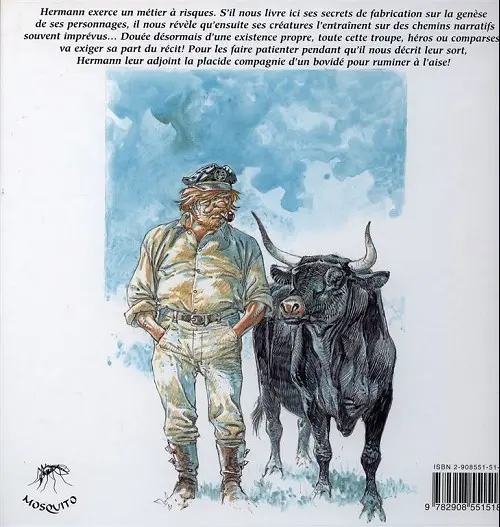 Verso de l'album Héros & Bovins