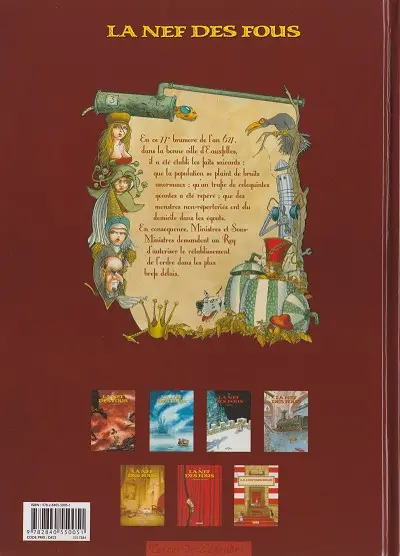 Verso de l'album La Nef des fous Tome 1 Eauxfolles