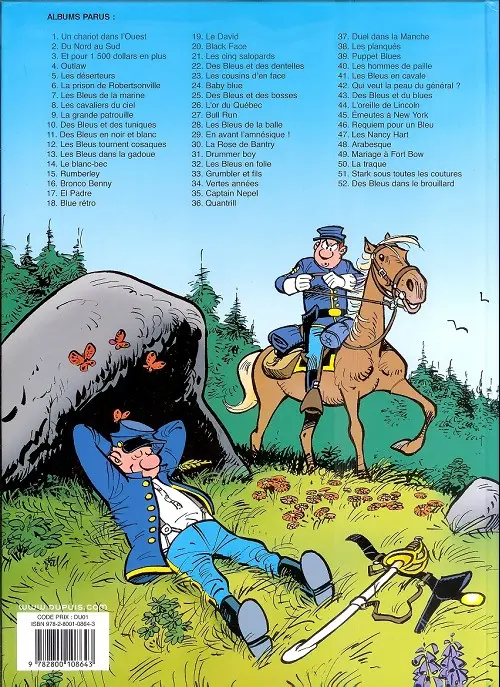 Verso de l'album Les Tuniques Bleues Tome 7 Les bleus de la marine
