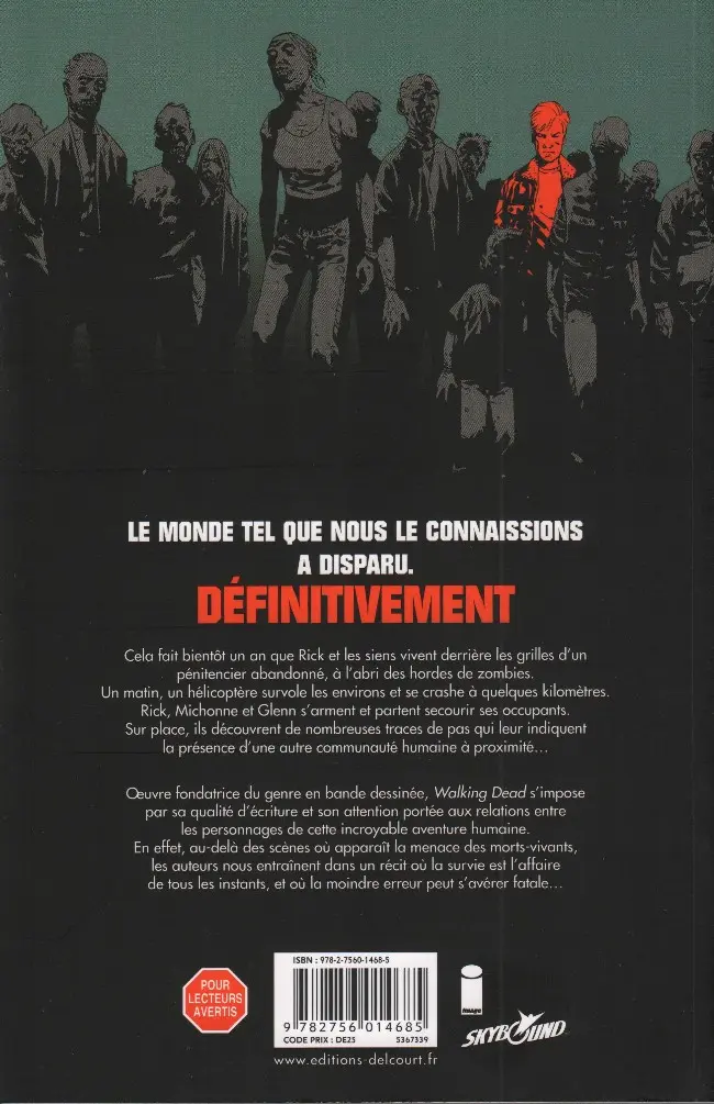 Verso de l'album Walking Dead Tome 5 Monstrueux