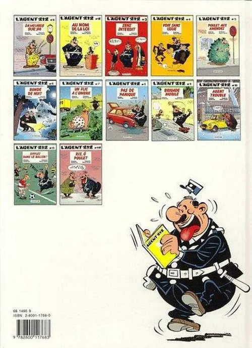 Verso de l'album L'Agent 212 Tome 12 Ris, Ô Poulet
