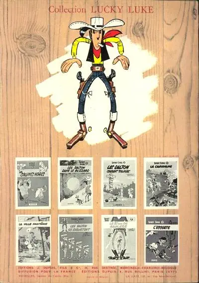 Verso de l'album Lucky Luke Tome 30 Calamity Jane