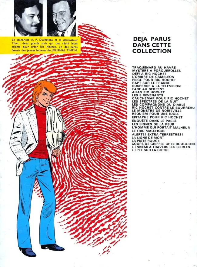Verso de l'album Ric Hochet Tome 28 Hallali pour Ric Hochet