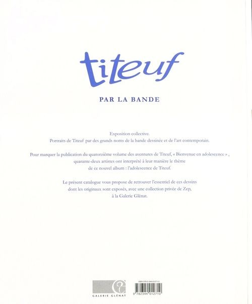 Verso de l'album Titeuf Titeuf par la Bande