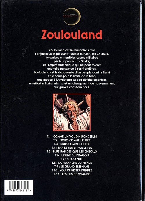 Verso de l'album Zoulouland Tome 11 Les fils de M'pande
