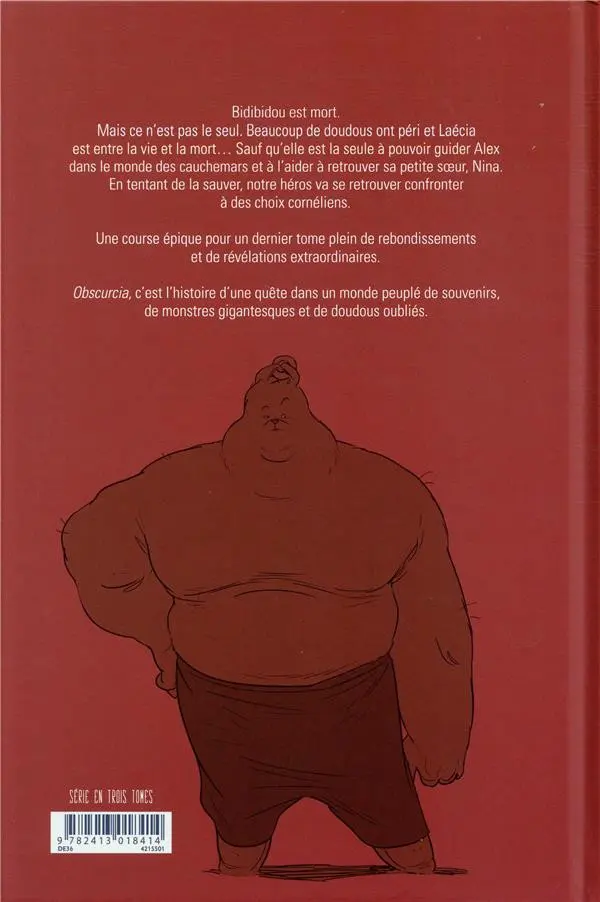 Verso de l'album Obscurcia Chapitre 3