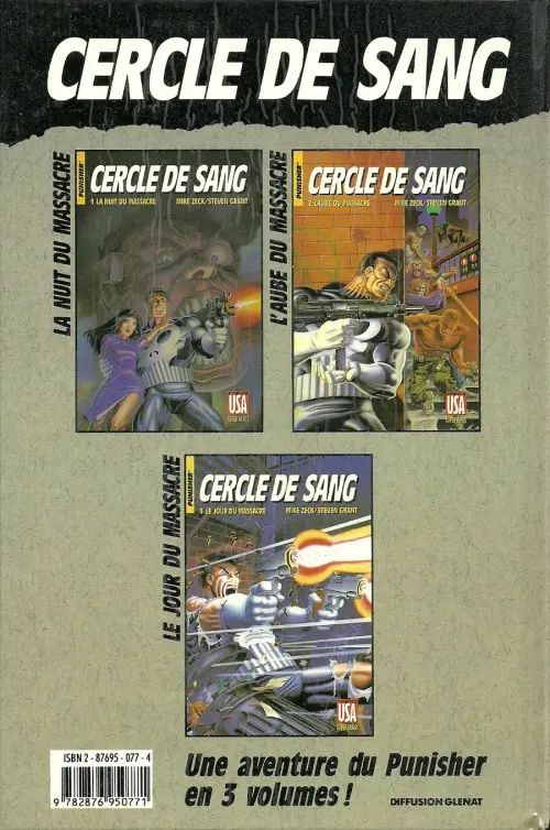 Verso de l'album Super Héros Tome 17 Punisher : Cercle de sang 2/3 - L'aube du massacre