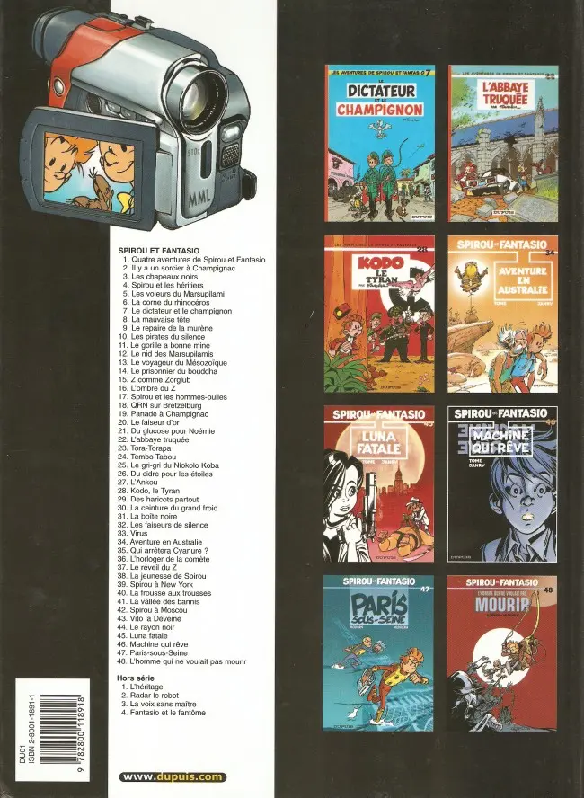Verso de l'album Spirou et Fantasio Tome 43 Vito la déveine