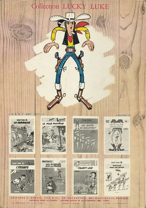Verso de l'album Lucky Luke Tome 12 Les cousins Dalton