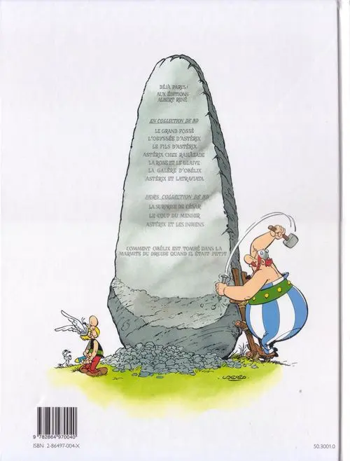 Verso de l'album Astérix Tome 26 L'odyssée d'astérix