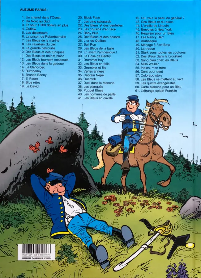 Verso de l'album Les Tuniques Bleues Tome 12 Les bleus tournent cosaques