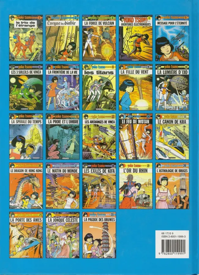 Verso de l'album Yoko Tsuno Tome 19 L'or du Rhin