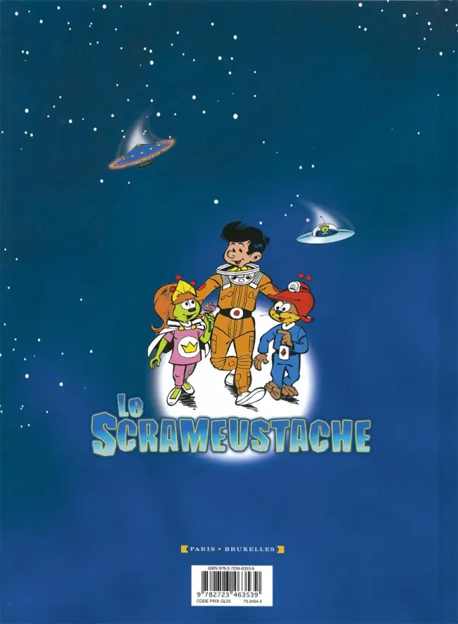 Verso de l'album Le Scrameustache Tome 16 Le grand retour