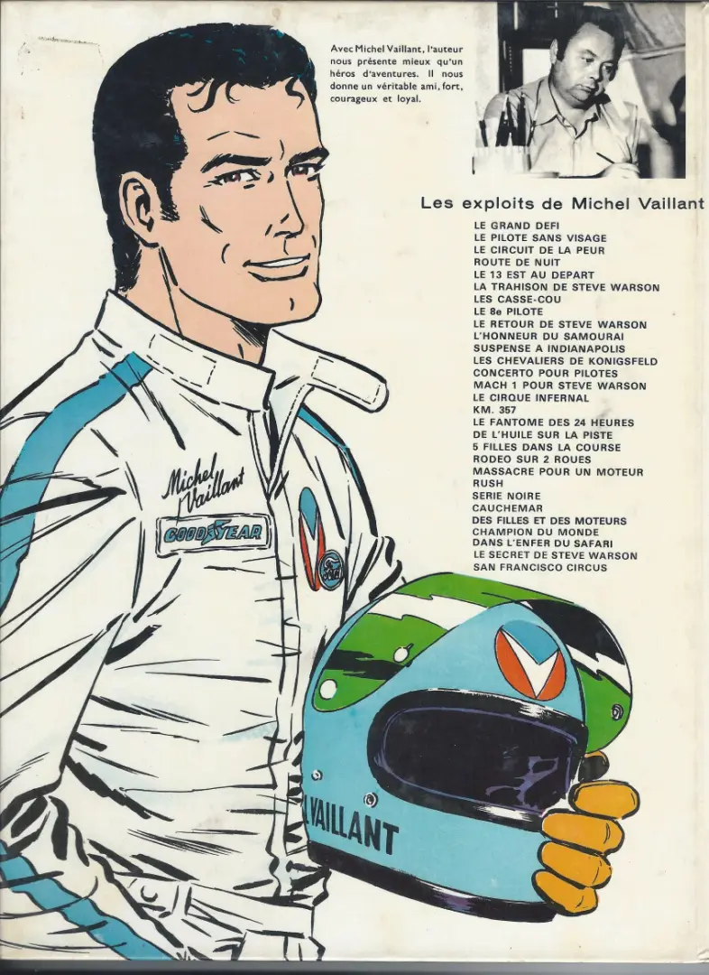 Verso de l'album Michel Vaillant Tome 11 Suspense à Indianapolis