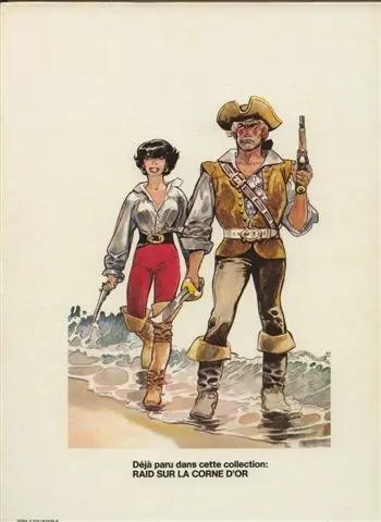 Verso de l'album Barbe-Rouge Tome 19 L'île des vaisseaux perdus