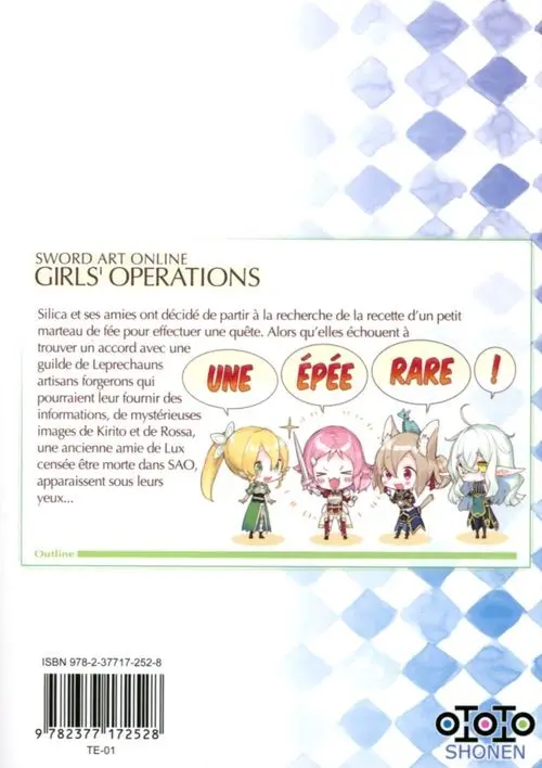 Verso de l'album Sword art online - Girls' Ops 006
