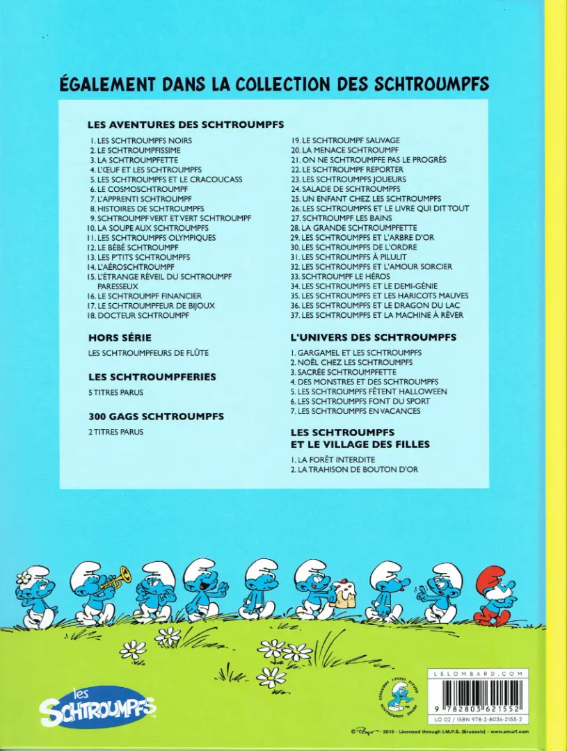 Verso de l'album Les Schtroumpfs Tome 24 Salade de Schtroumpfs