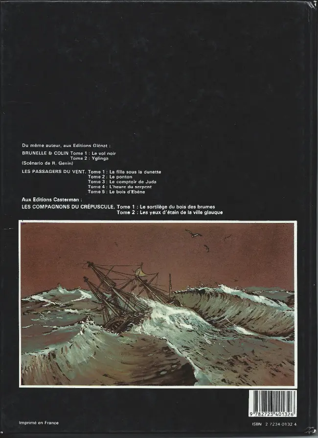 Verso de l'album Les Passagers du vent Tome 1 La fille sous la dunette