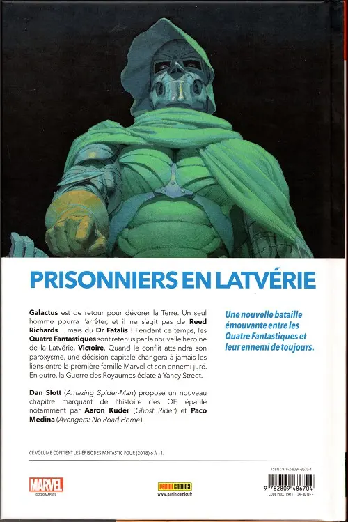 Verso de l'album Fantastic Four Tome 3 Le héraut de fatalis