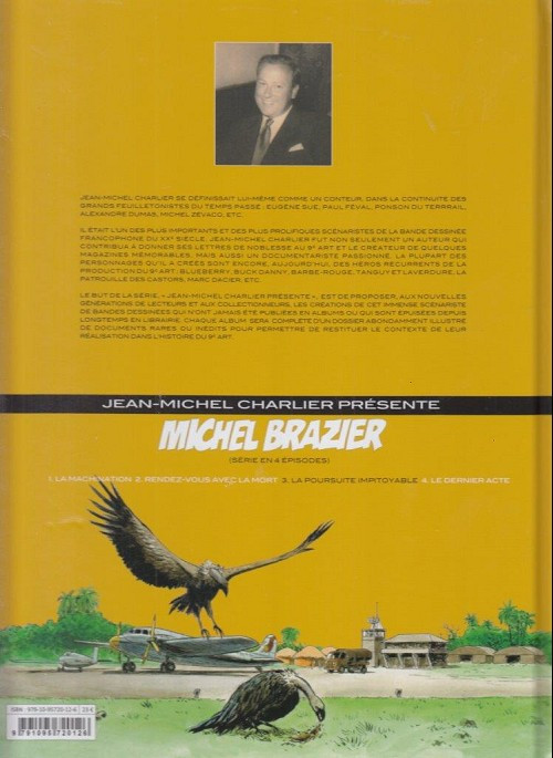 Verso de l'album Michel Brazier Tome 3 La Poursuite Impitoyable