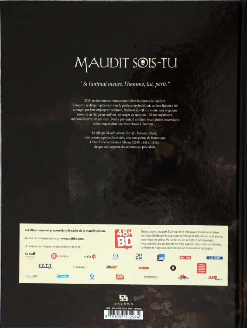 Verso de l'album Maudit sois-tu 1 Zaroff
