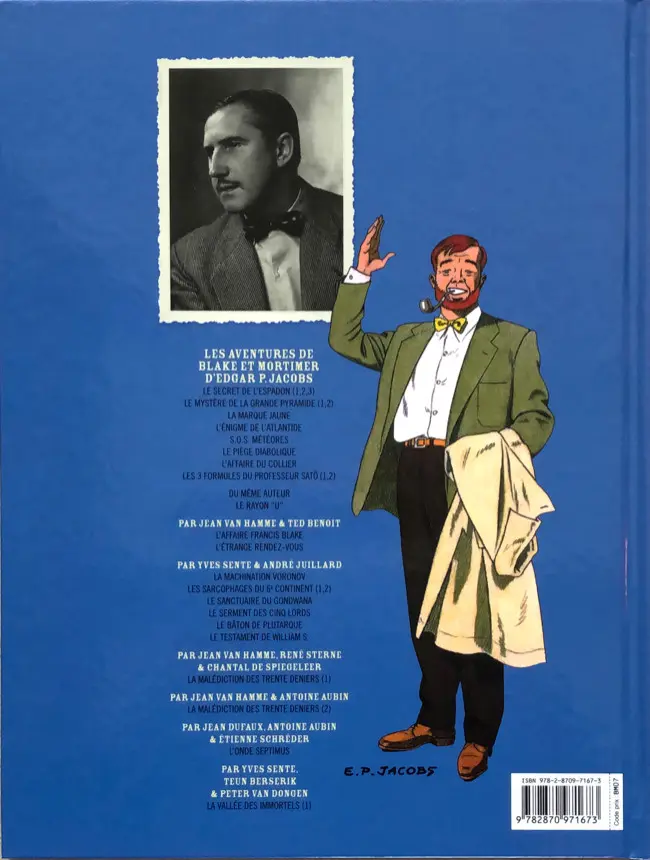 Verso de l'album Blake et Mortimer Tome 3 Le Secret de l'Espadon - Tome 3
