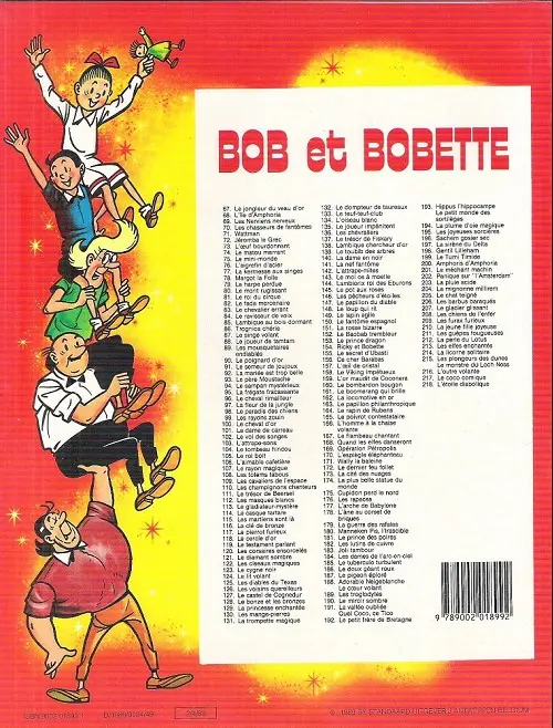 Verso de l'album Bob et Bobette Tome 207 Le glacier glissant