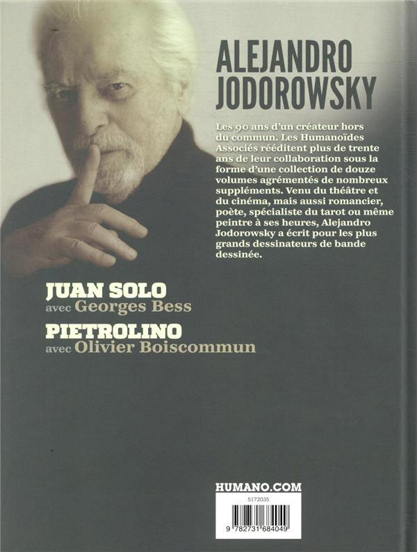 Verso de l'album Alejandro Jodorowsky 90e anniversaire Volume 9