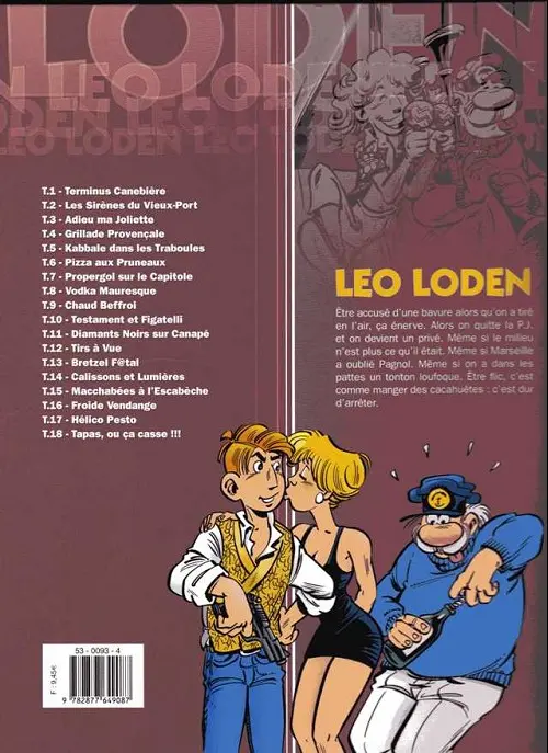 Verso de l'album Léo Loden Tome 12 Tirs à vue