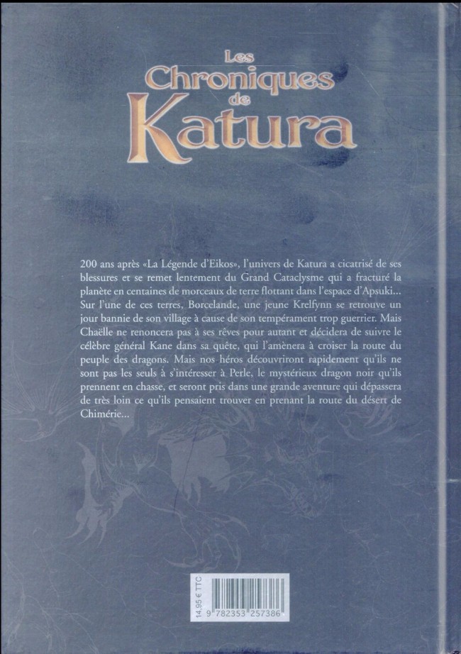 Verso de l'album Les Chroniques de Katura Tome 3 Chaëlle