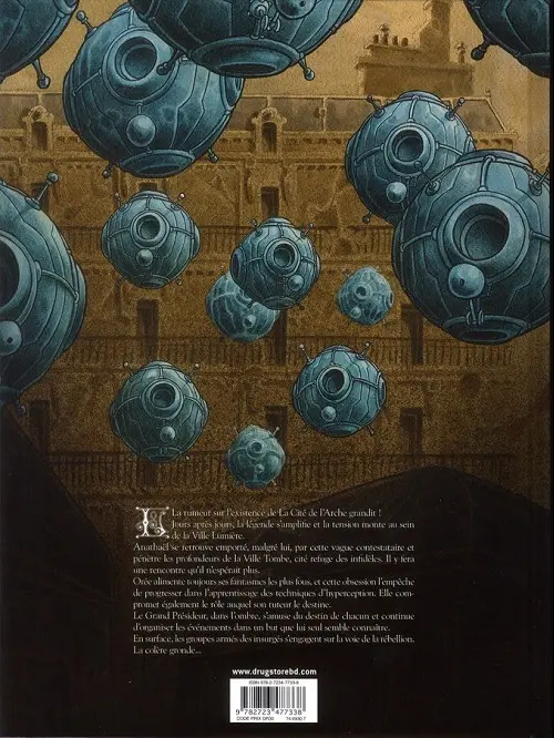 Verso de l'album La Cité de l'Arche Tome 2 Ville tombe