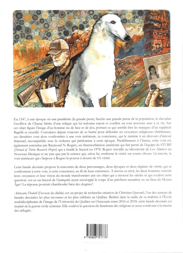 Verso de l'album Advocatus Diaboli Le linceul de Turin