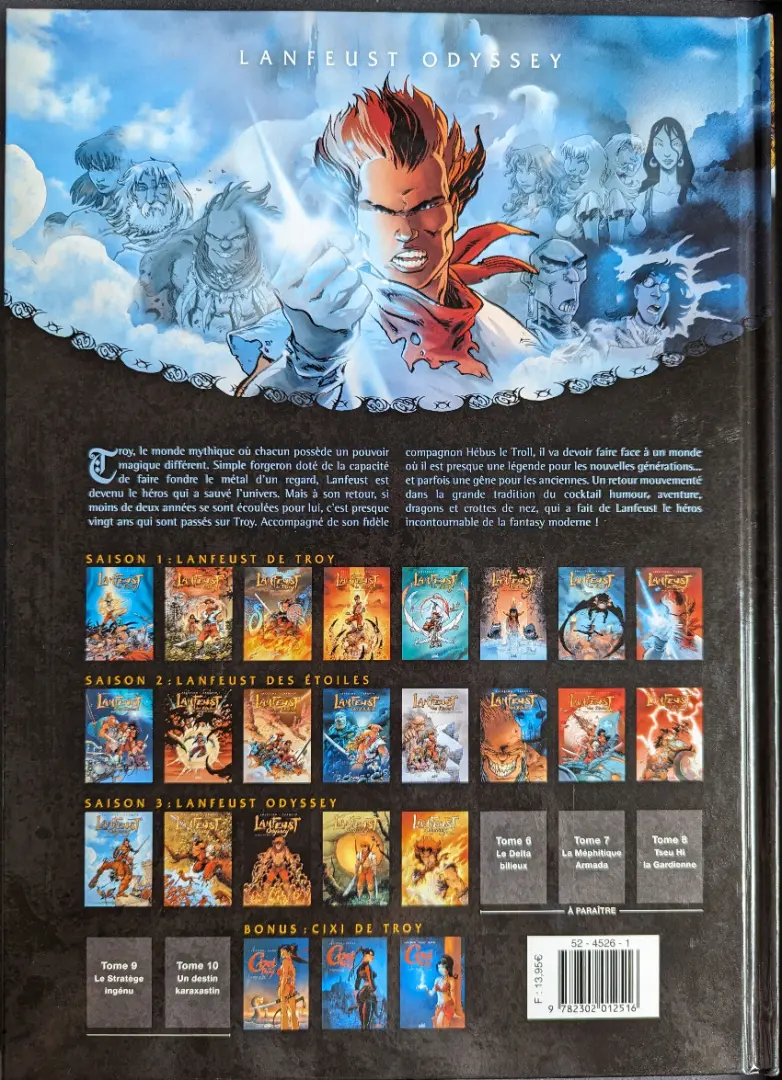 Verso de l'album Lanfeust Odyssey Tome 2 L'énigme Or-Azur - 2de partie