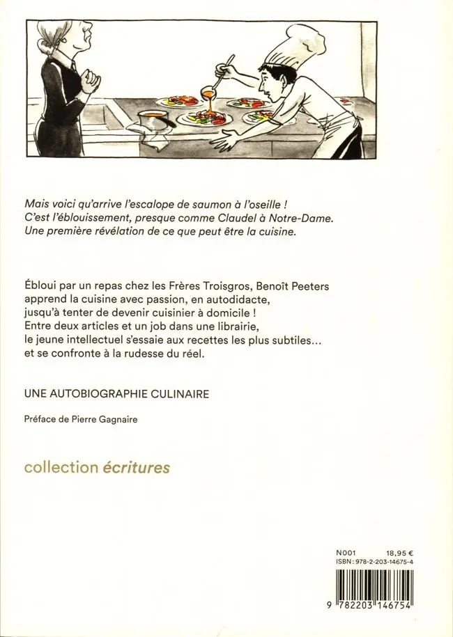 Verso de l'album Comme un chef