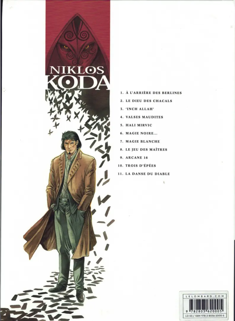 Verso de l'album Niklos Koda Tome 6 Magie Noire
