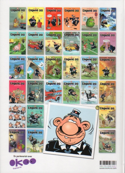 Verso de l'album L'Agent 212 Tome 11 Sifflez dans le ballon !