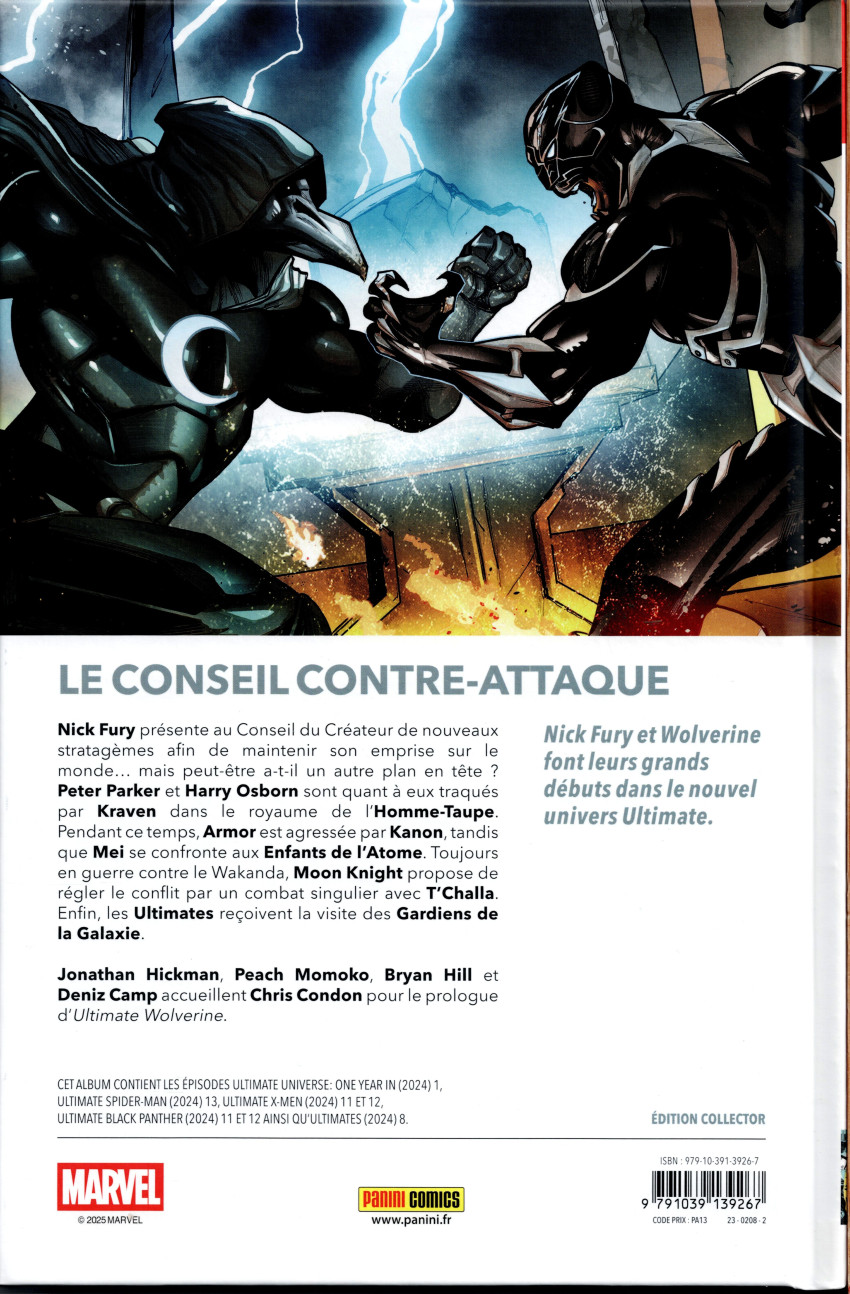 Verso de l'album Ultimate Universe 07