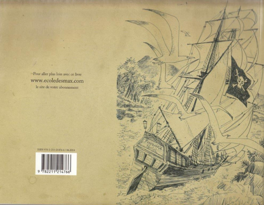 Verso de l'album L'Île au trésor Enlevé !