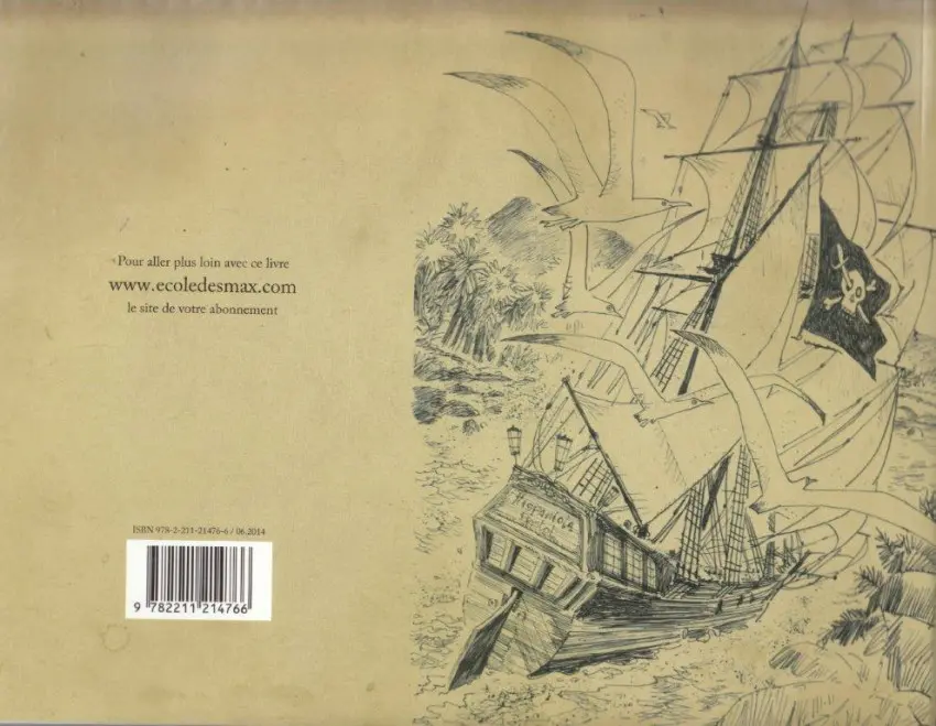 Verso de l'album L'Île au trésor Enlevé !