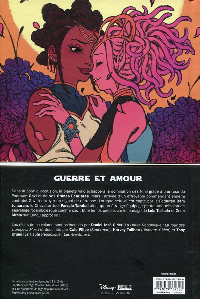 Verso de l'album Star Wars : La Haute République - Les aventures Tome 3 Révolte derrière le rempart d'orage