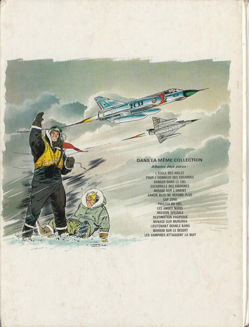 Verso de l'album Tanguy et Laverdure Tome 9 Les anges noirs