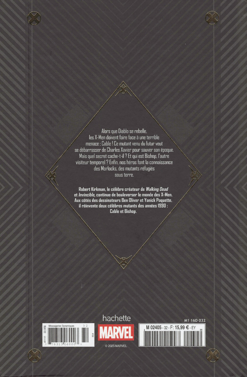 Verso de l'album Marvel Ultimate 32 Cable