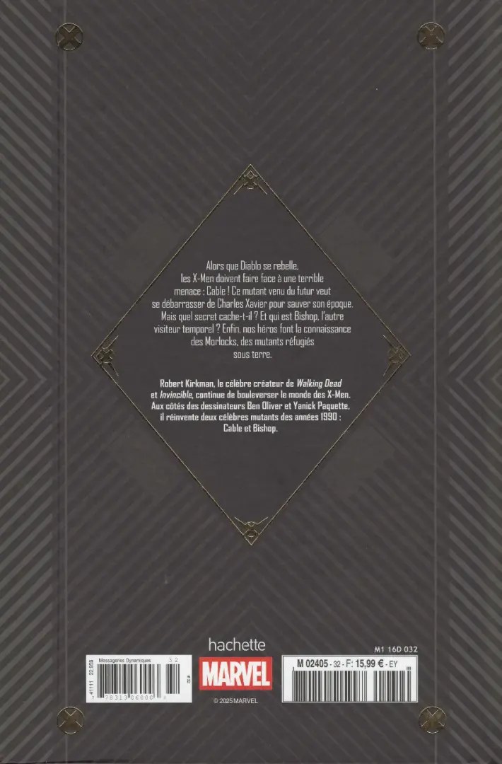 Verso de l'album Marvel Ultimate 32 Cable
