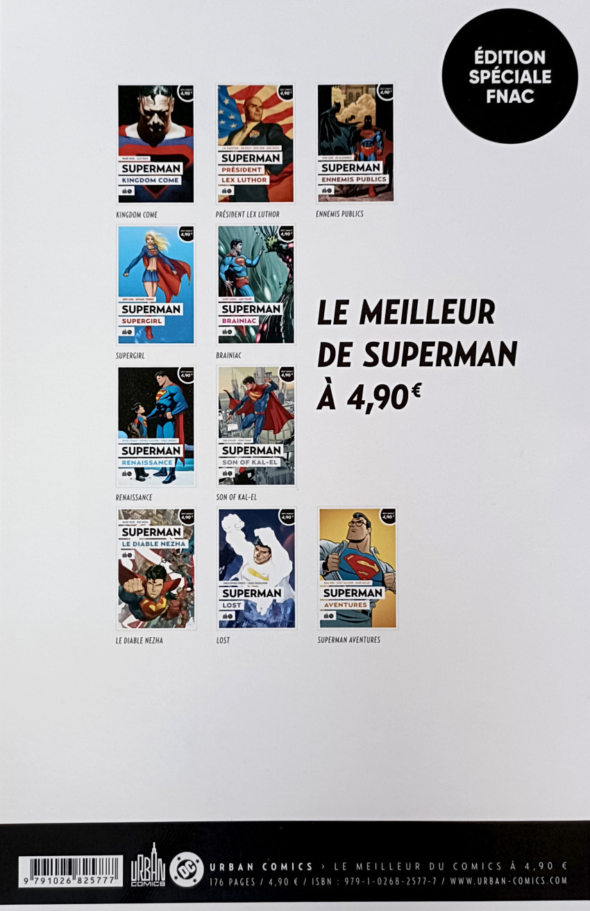 Verso de l'album Le meilleur de Superman 10 Superman - Aventures