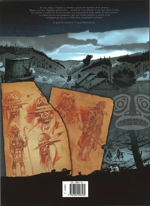Verso de l'album Corpus Hermeticum Tome 7 Badlands