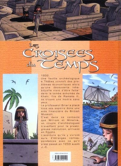 Verso de l'album Les Croisées du temps Tome 1 La momie sans yeux