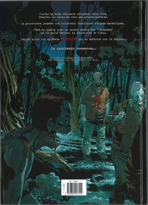 Verso de l'album Dead life Tome 1 Crépuscule