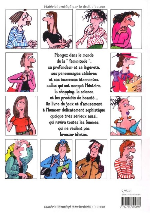 Verso de l'album Les super femmes de Bretécher