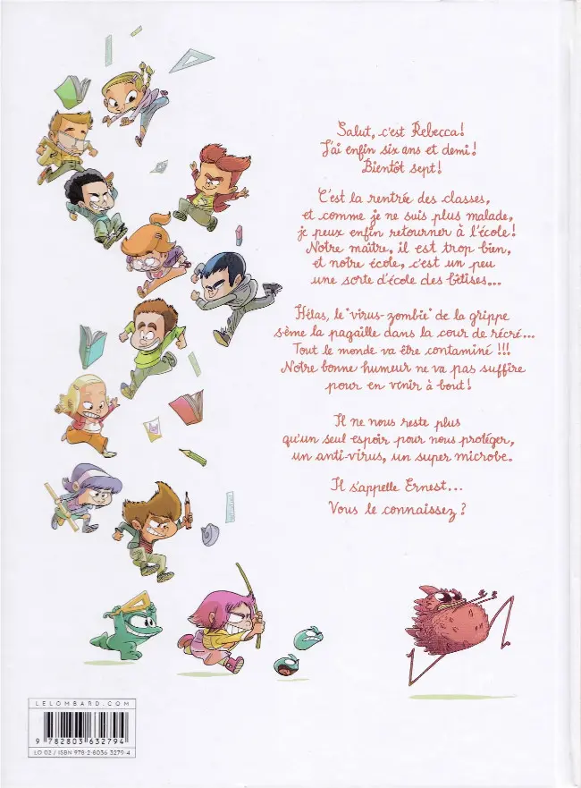 Verso de l'album Ernest & Rebecca Tome 5 L'école des bêtises
