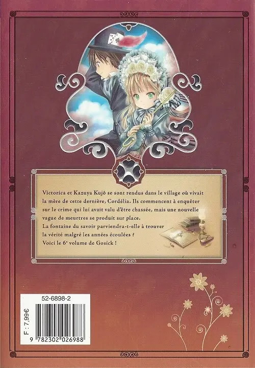 Verso de l'album Gosick 6